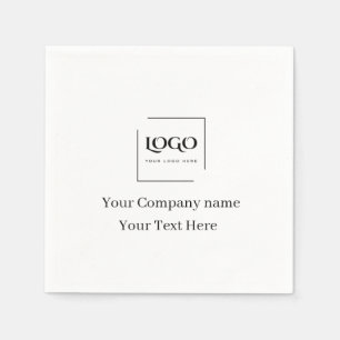 Elegant custom your logo template napkin