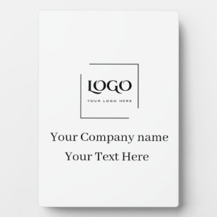 Elegant custom your logo template plaque