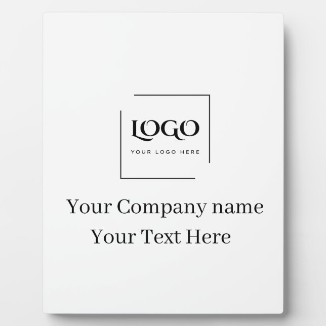 Elegant custom your logo template plaque (Front)