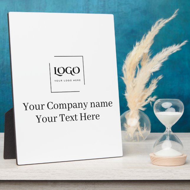 Elegant custom your logo template plaque (Side)