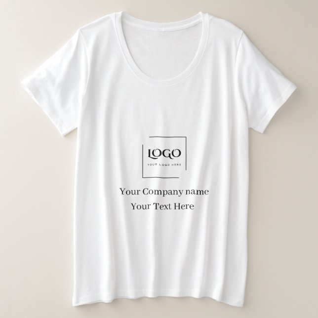 Elegant custom your logo template plus size T-Shirt (Design Front)