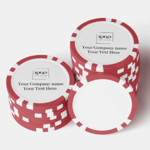 Elegant custom your logo template poker chips