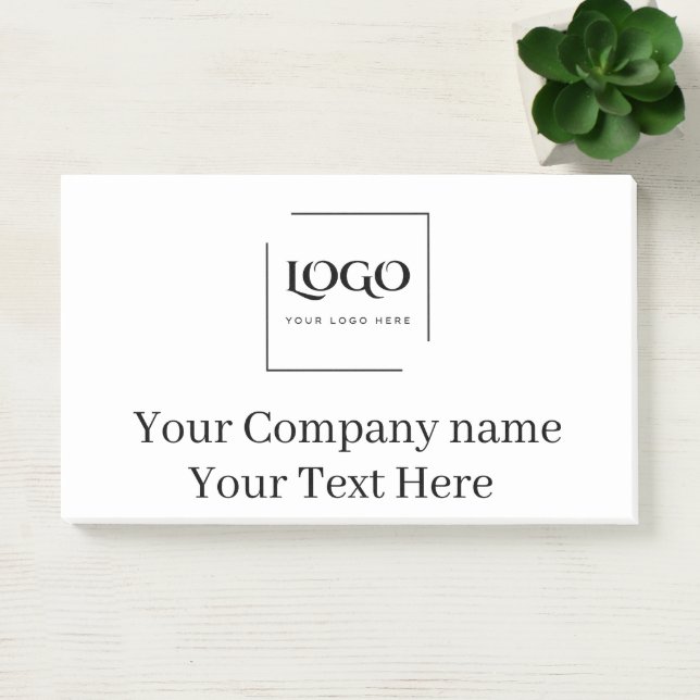 Elegant custom your logo template post-it notes (Office)