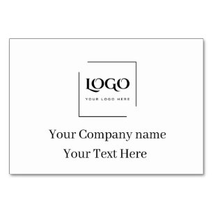 Elegant custom your logo template table number