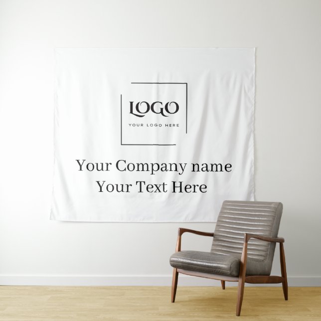 Elegant custom your logo template tapestry (In Situ (Horizontal))