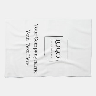 Elegant custom your logo template tea towel