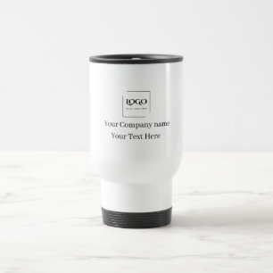 Elegant custom your logo template travel mug