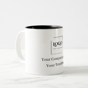 Elegant custom your logo template Two-Tone coffee mug
