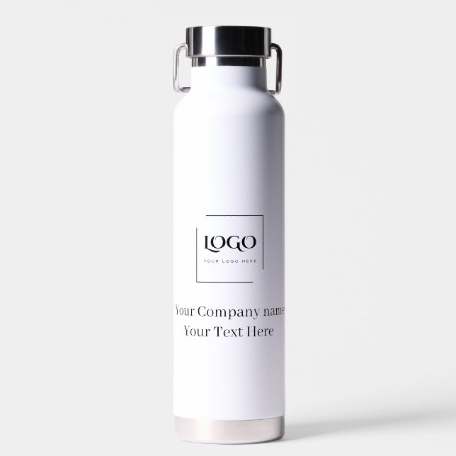 Elegant custom your logo template water bottle (Front)