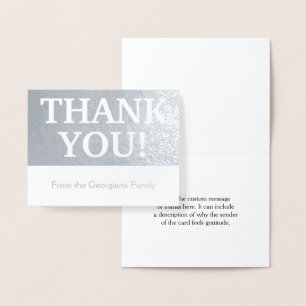 Elegant, Customisable & Basic "THANK YOU!" Card