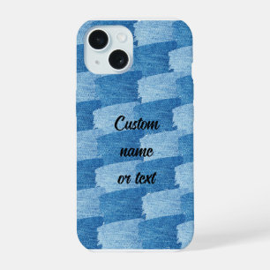 Elegant Customisable Blue Denim Phone Case