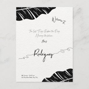 Elegant & customisable Bridal Shower postcard