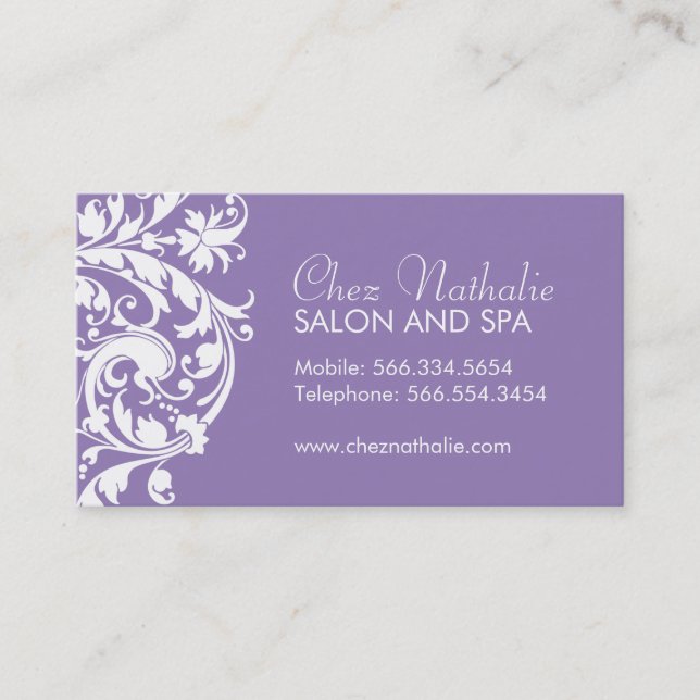 Elegant Customisable Business Cards (Front)