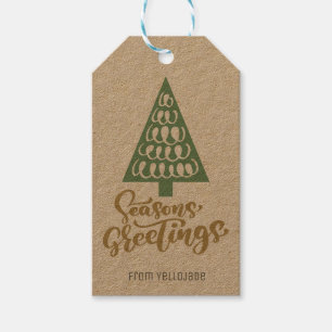Elegant Customisable Christmas Seasons Greetings G Gift Tags