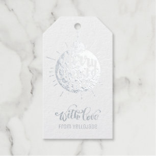 Elegant Customisable Christmas Seasons Greetings Gift Tags