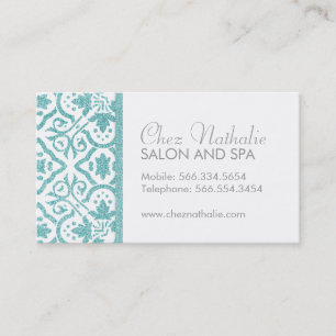Elegant Customisable Glitter Business Cards