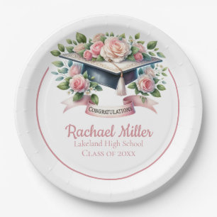 Elegant Customisable Graduation Celebration Plate