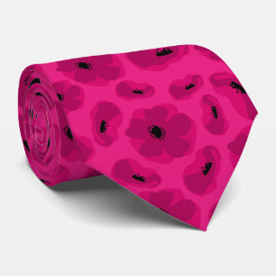 Elegant Customisable poppu flower Tie