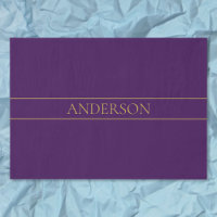 Elegant Customisable Text | Gold & Deep Purple