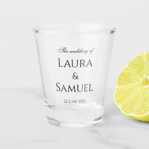 Elegant Customised Shot Glass Wedding Favours