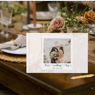 Elegant Customised Wedding Photo  Guest Book