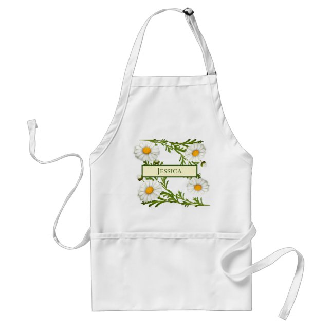 Elegant Cut Daisies Standard Apron (Front)