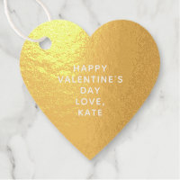 Elegant cute gold heart custom Valentine's Day