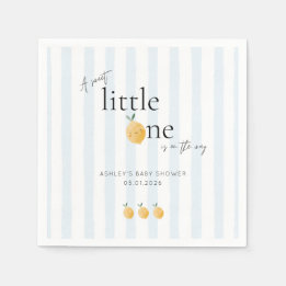 Elegant Cute Lemon Citrus Baby Shower Napkin