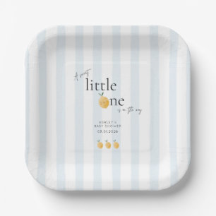 Elegant Cute Lemon Citrus Baby Shower Paper Plate
