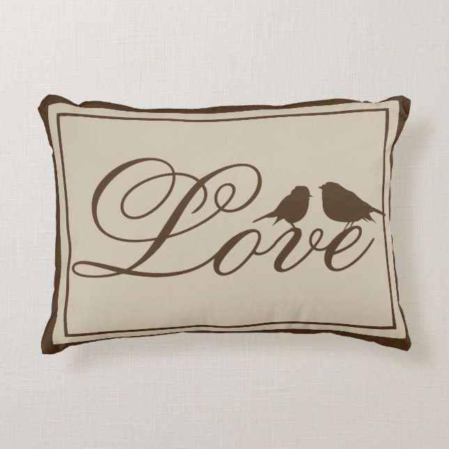 Elegant & Cute Love Accent Pillow (Front)