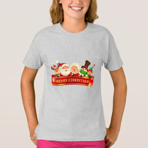 Elegant Cute Merry Christmas, Happy New Year   T-Shirt