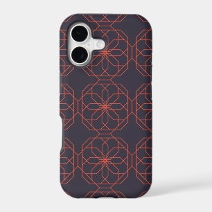 Elegant, cute, simple geometric flower abstraction