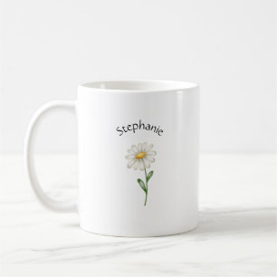 Elegant Cute Sophisticated Named Romantic Floral Coffee Mug