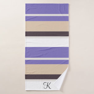 Elegant Cute Striped Customisable Contemporary  Bath Towel Set