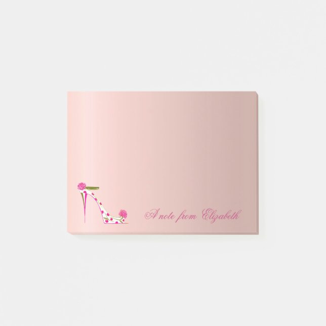 Elegant Cute Stylish Girly ,High Heels Post-it Notes (Front)