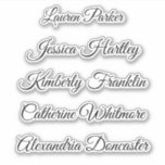 Elegant cute  whimsical script name belongs to<br><div class="desc">Elegant cute  whimsical script name belongs to sticker</div>