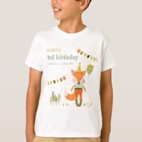 Elegant Cute Woodland Fun Party Fox Kids Birthday