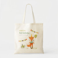 Elegant Cute Woodland Fun Party Fox Kids Birthday