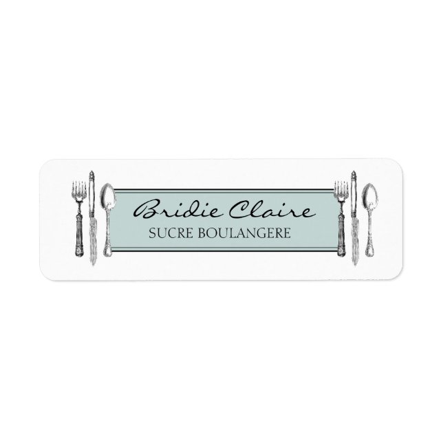 Elegant cutlery labels (Front)