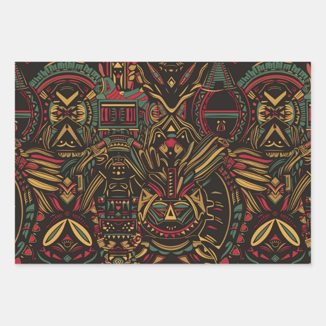 Elegant Cyan "Forbidden Keywords Not Used" Matte W Wrapping Paper Sheet (Front)