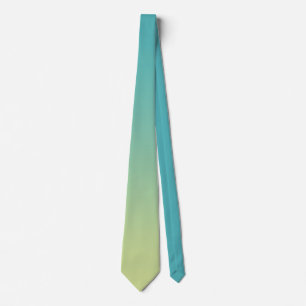 Elegant Cyan Green Colorful Ombre Gradient Tie
