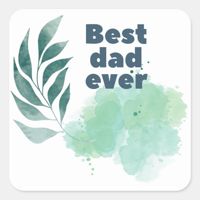 Elegant Dad Sticker | fatherhood (Front)