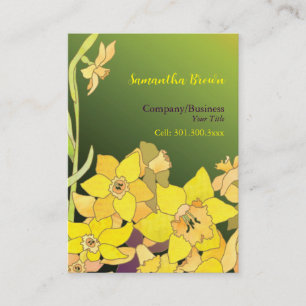 Elegant Daffodils Hip Fashion Business Card