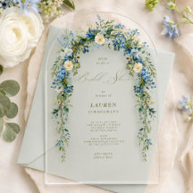 elegant dainty floral spring Bridal Shower