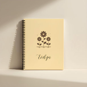 Elegant Daisy Design - Minimalist Floral Notebook