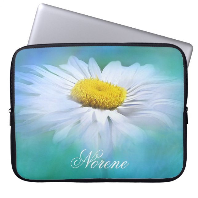 Elegant Daisy Laptop Sleeve (Front)