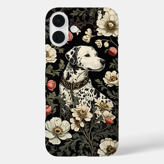 Elegant Dalmatian William Morris Inspired Case-Mate iPhone Case (Back)