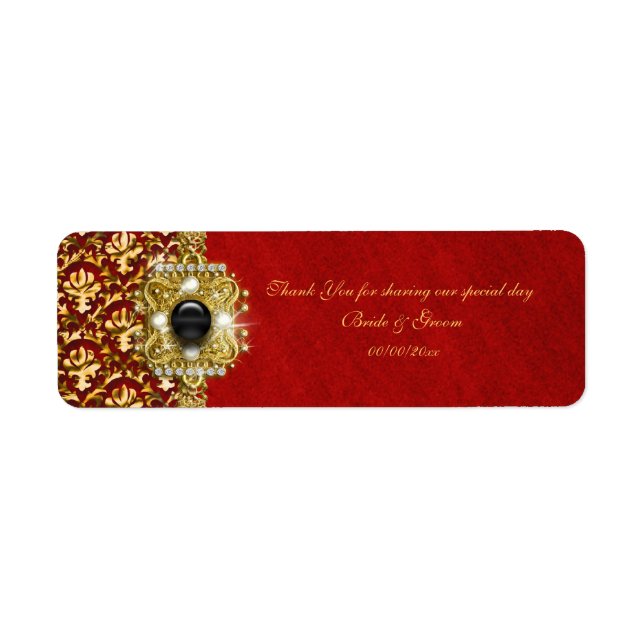 Elegant damask black red gold (Front)