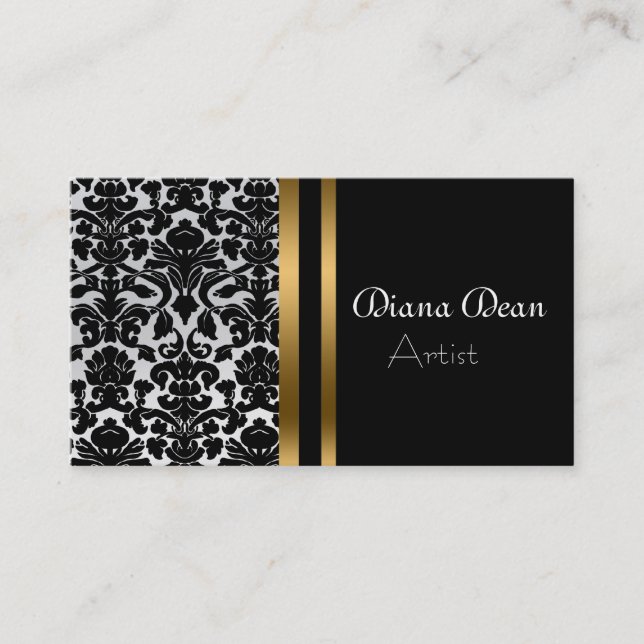 ELEGANT DAMASK BUSINESS CARD (Front)