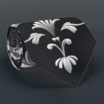 Elegant Damask Floral Neck Tie<br><div class="desc">Unveil the intricate beauty of our Elegant Damask Floral Neck Tie. This exquisite black and white necktie boasts a finely detailed pattern,  making it a truly unique accessory. Perfect for enhancing formal wear or gifting to someone who values distinct,  sophisticated fashion.</div>